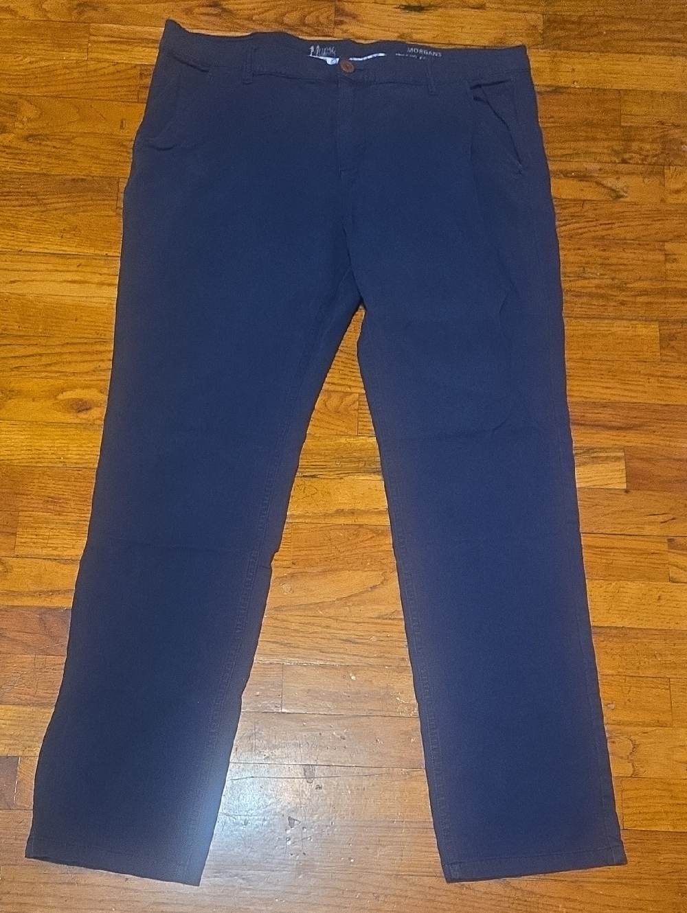 Mugsy Jeans Morgans Blue Chino Pants Stretch Comfort 38x34 (38 x 32) K4PNNV